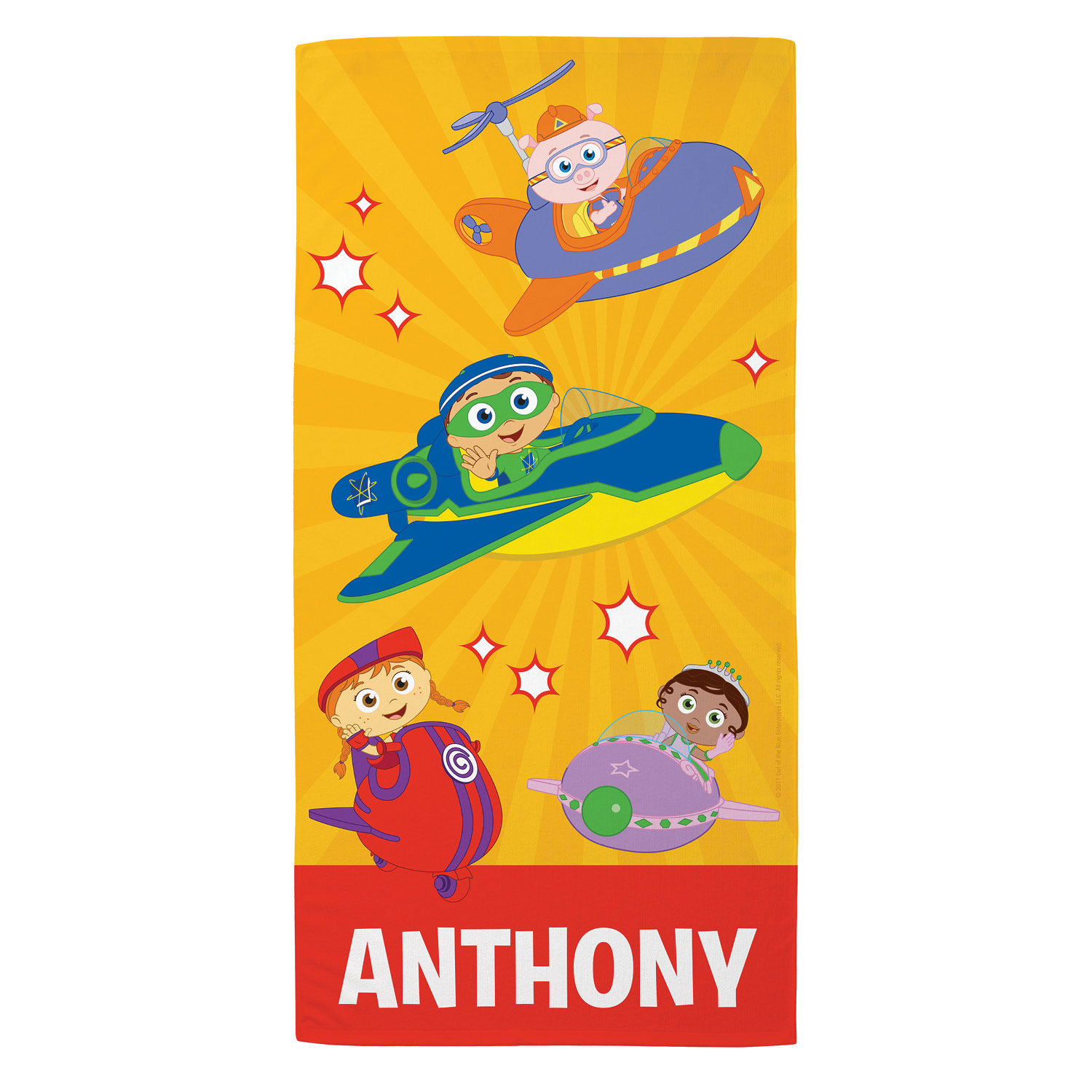 unknown Super Why! Why Flyers Microfiber Beach Towel
