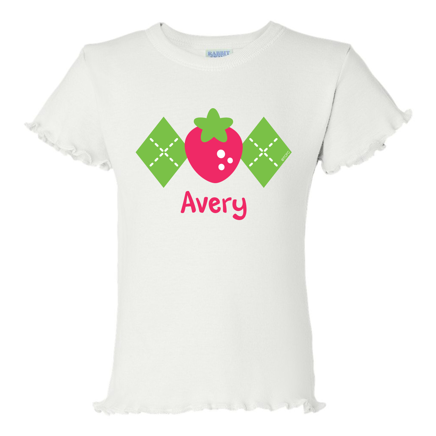 unknown Strawberry Shortcake Berry Stylish White Ruffle T-Shirt
