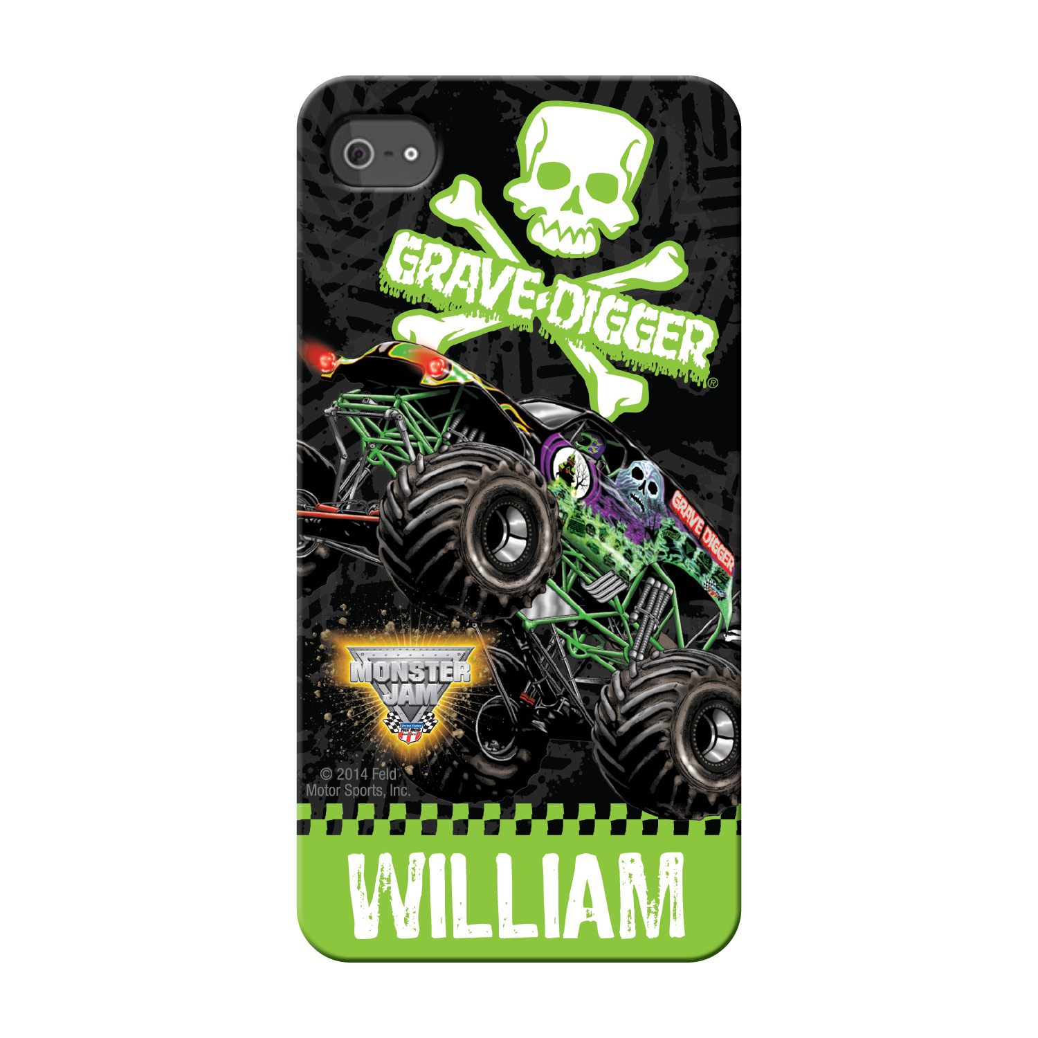 unknown Monster Jam Grave Digger iPhone 4 Case