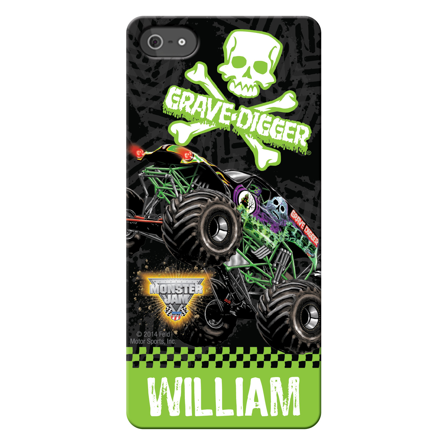 unknown Monster Jam Grave Digger iPhone 5 Case